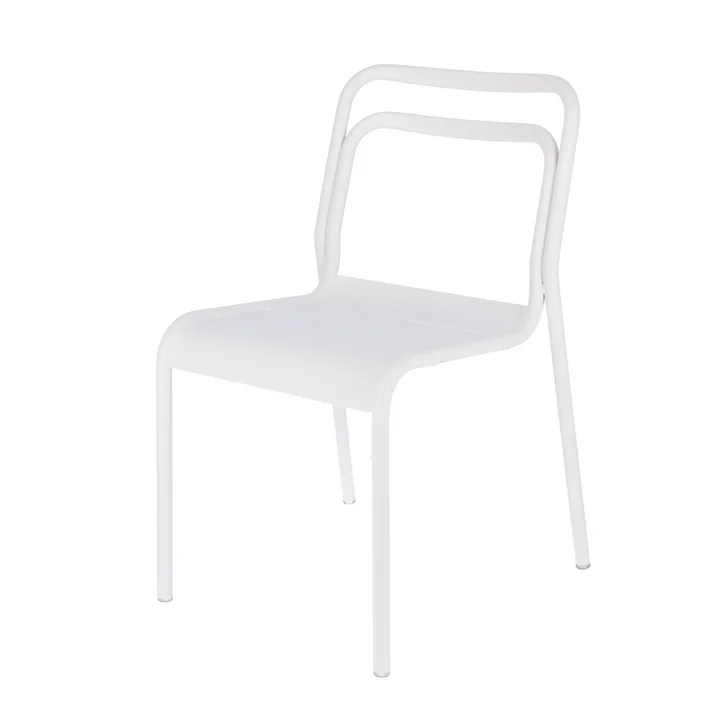 Live Outdoor Chaise de Jan Kurtz en blanc