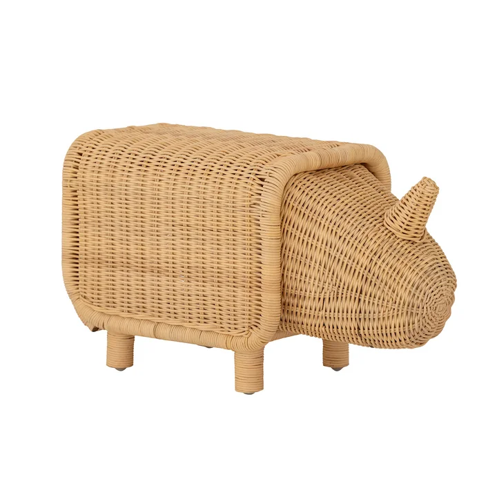 Soffe Tabouret pour enfants de Bloomingville en rotin naturel