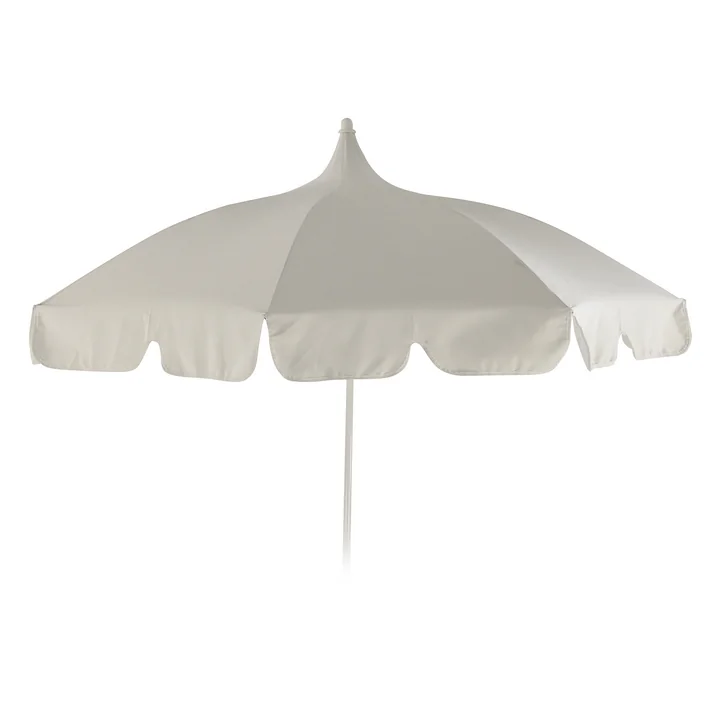 Pagoda Parasol, Ø 200 cm de Jan Kurtz en blanc / blanc