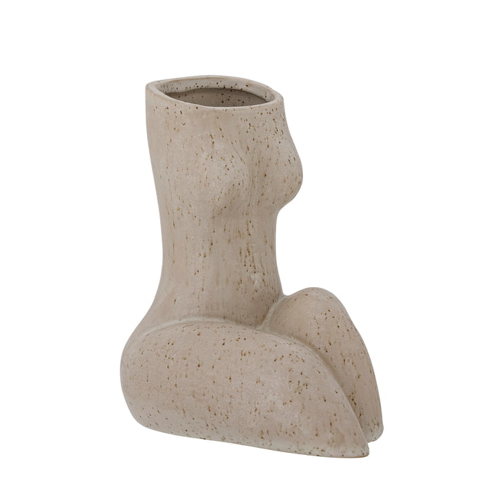 Charnel Vase, H 18 cm de Bloomingville en naturel