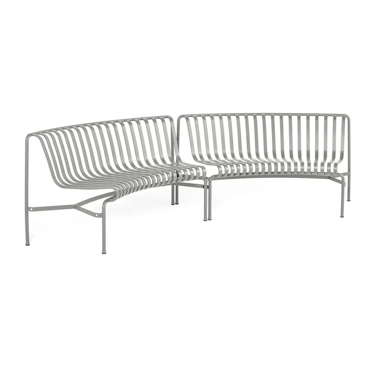 Palissade Park Dining Bench In / In de HAY dans la couleur sky grey