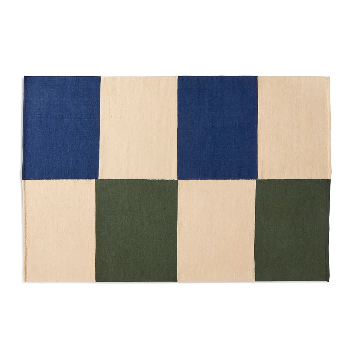 Ethan Cook Flat Works Tapis de HAY dans la couleur peach green check