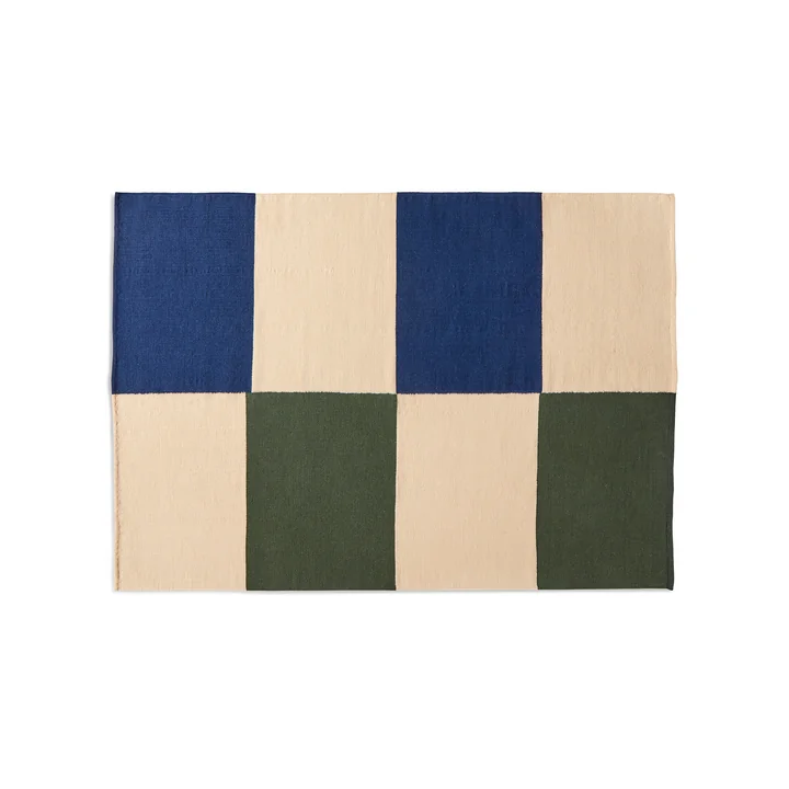Ethan Cook Flat Works Tapis de HAY dans la couleur peach green check