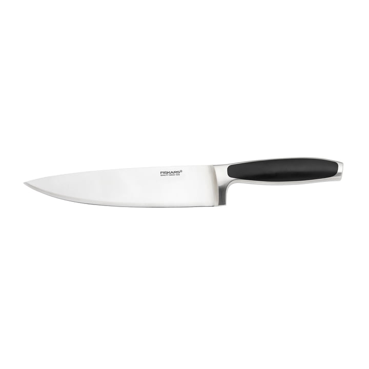 Royal Couteau de cuisine 21 cm de Fiskars en acier inoxydable / noir