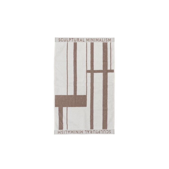Minimal Serviette, 50 x 80 cm en beige / blanc cassé de Kristina Dam Studio