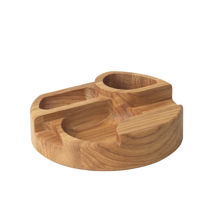 Range-bijoux de Kristina Dam Studio Ø 18 cm en chêne huilé (foncé)