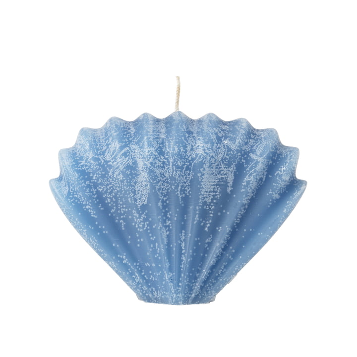 Seashell Bougie de Broste Copenhagen dans la couleur baja blue