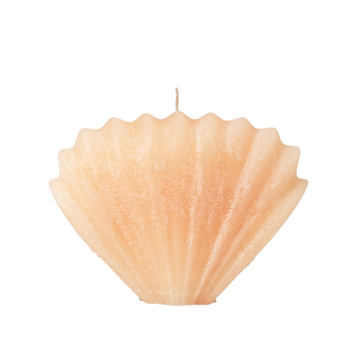 Seashell Bougie de Broste Copenhagen dans la couleur apricot cream