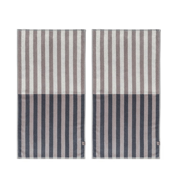 Disorder Serviette d'invité 40 x 55 cm, off-white (set de 2) de Mette Ditmer