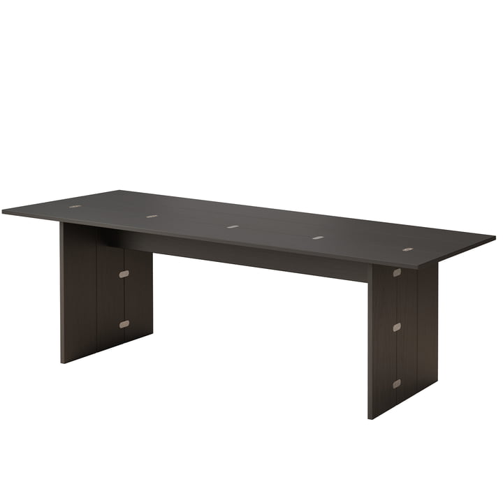 Flip Table 230 x 90 cm, chêne teinté noir de Design House Stockholm