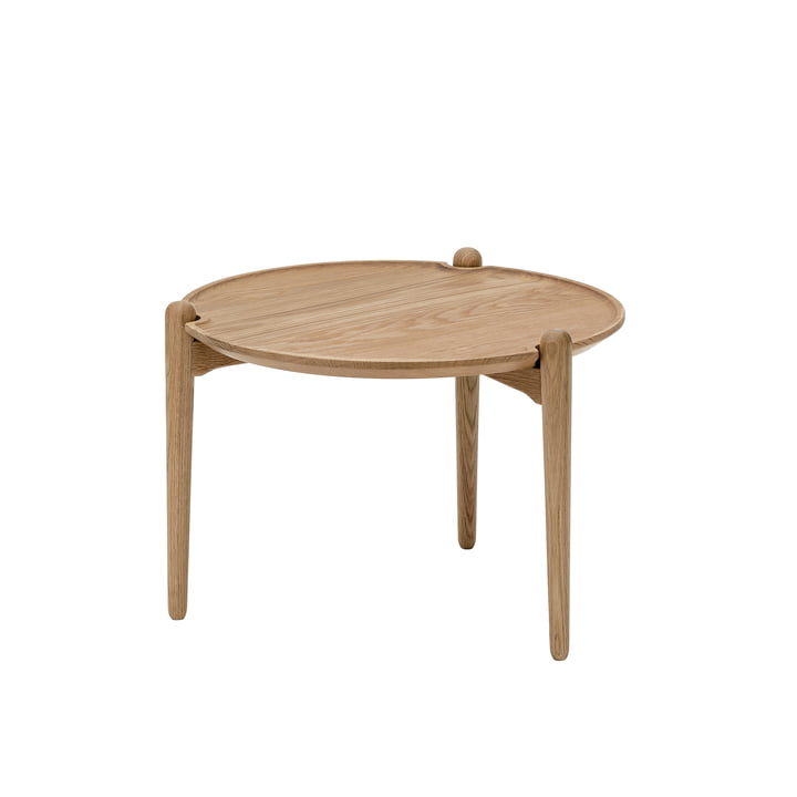 Aria Table d'appoint low, Ø 50 x 37 cm, chêne de Design House Stockholm