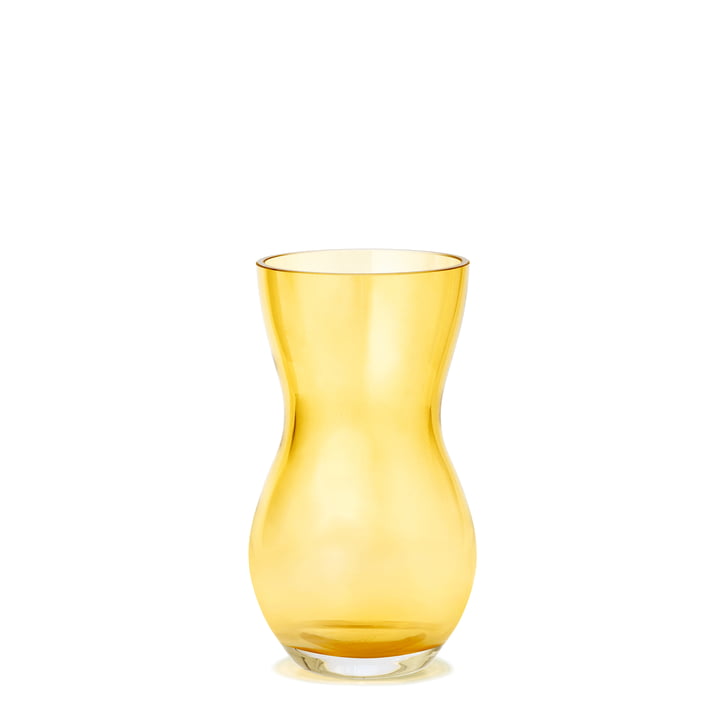 Calabas Vase H 16 cm de Holmegaard en amber