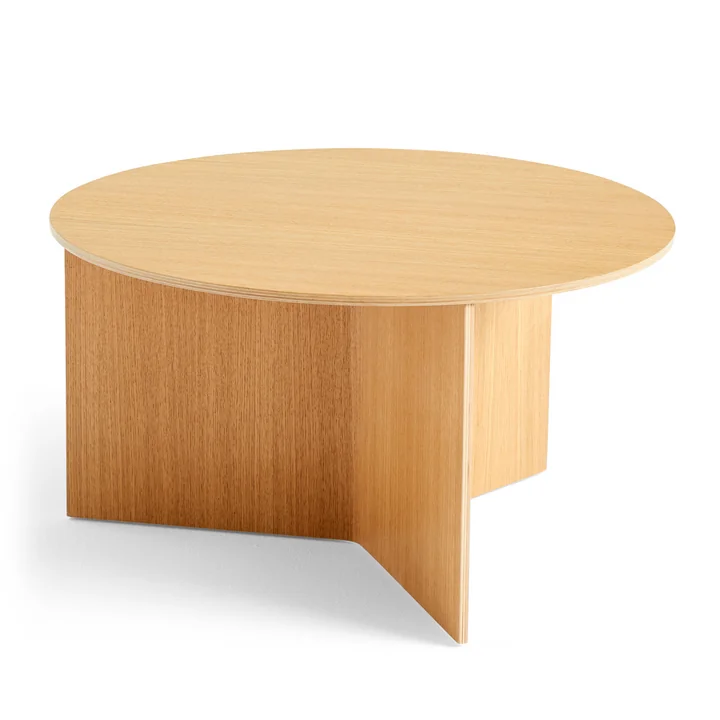 HAY - Slit Table Round XL, Ø 65 x H 35,5 cm, chêne naturel