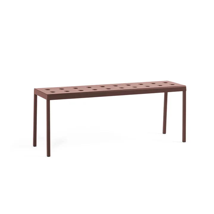 Balcony Banc, L 119,5 cm, iron red de HAY
