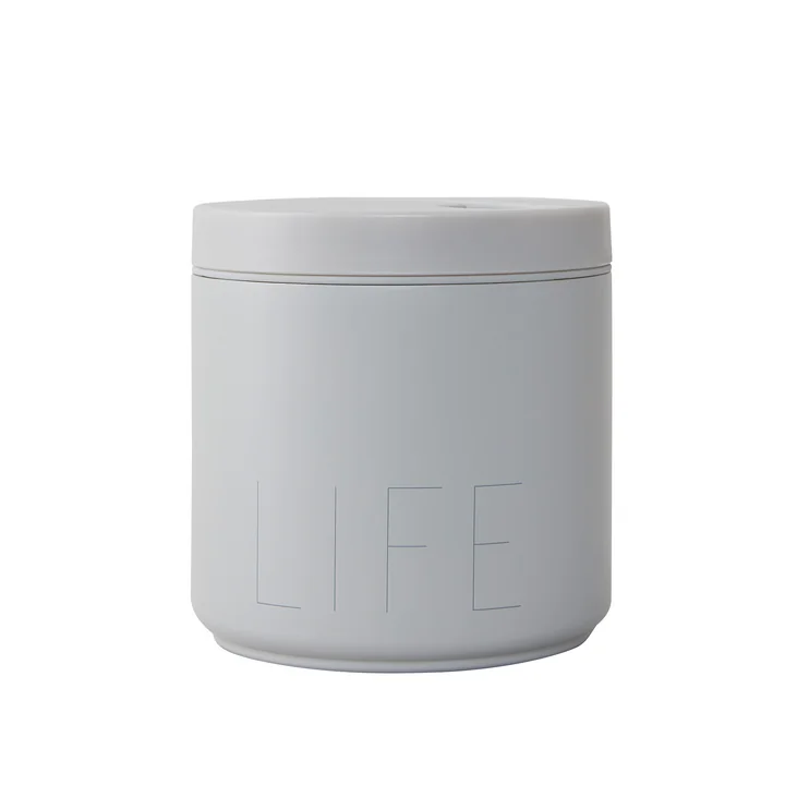 Travel Life Thermo Lunch Box large in Life / cool gray de Design Letters