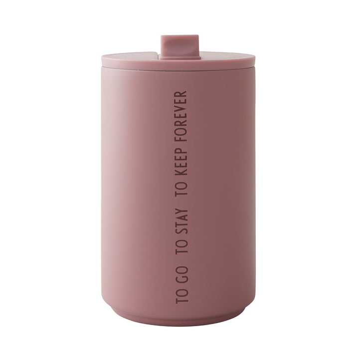 Thermo Cup 0.35 l, To Go To Stay To Keep Forever en ash rose de Design Letters