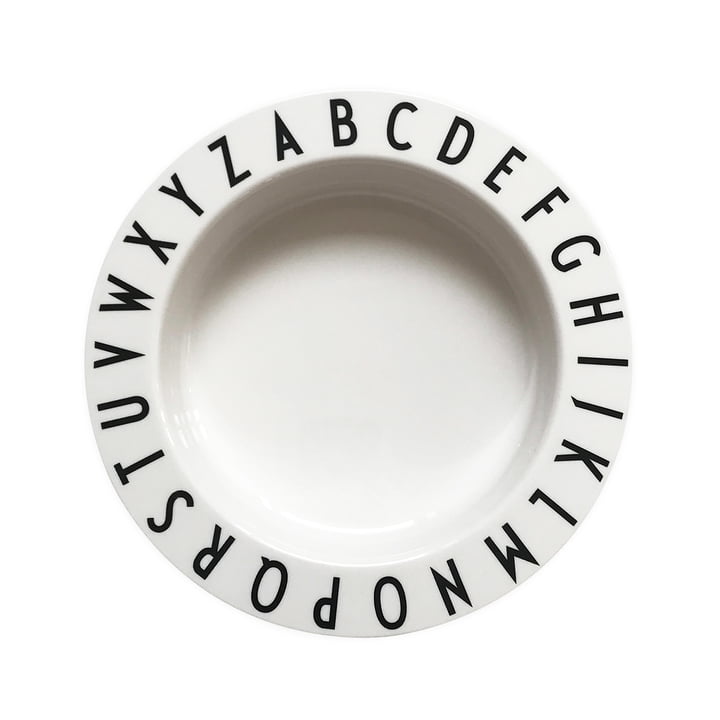 Eat & Learn Assiette creuse en tritan blanc de Design Letters