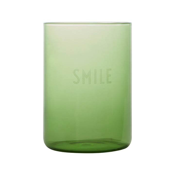 AJ Favourite Verre à boire en Smile / vert de Design Letters .