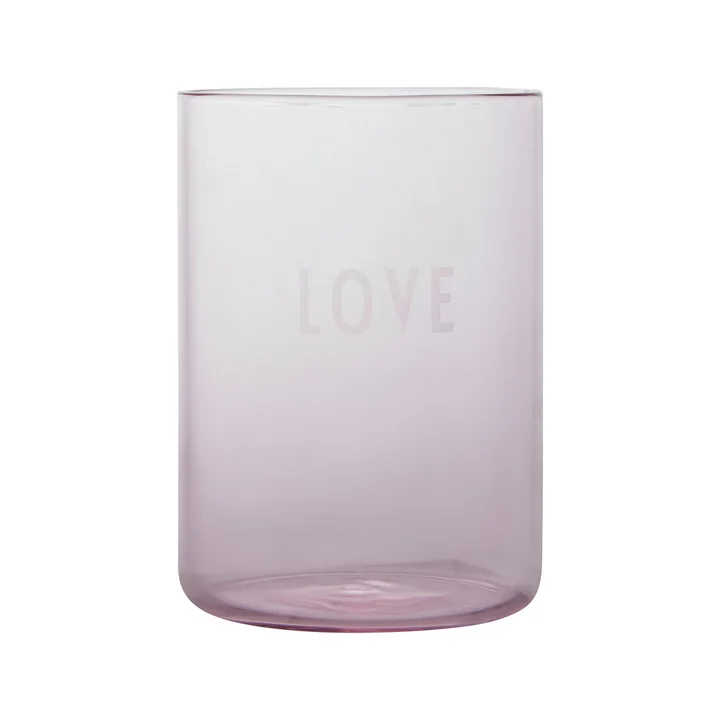 AJ Favourite Verre à boire in Love / rose de Design Letters