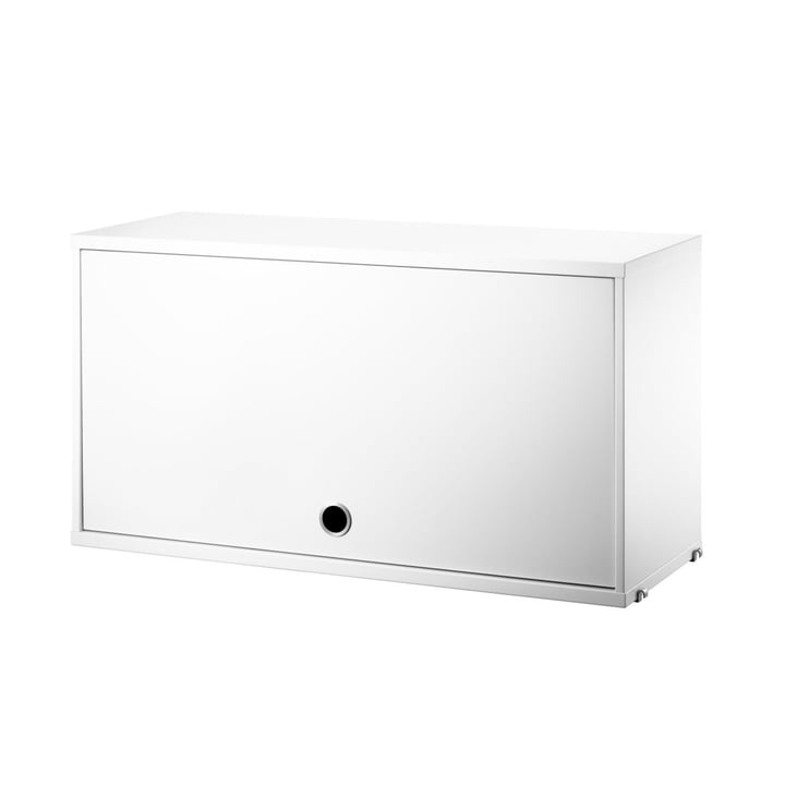Elément d'armoire avec porte rabattable, 78 x 30 cm, blanc de String