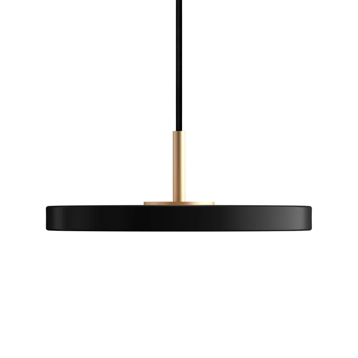 Asteria Micro Suspension LED en laiton / noir de Umage