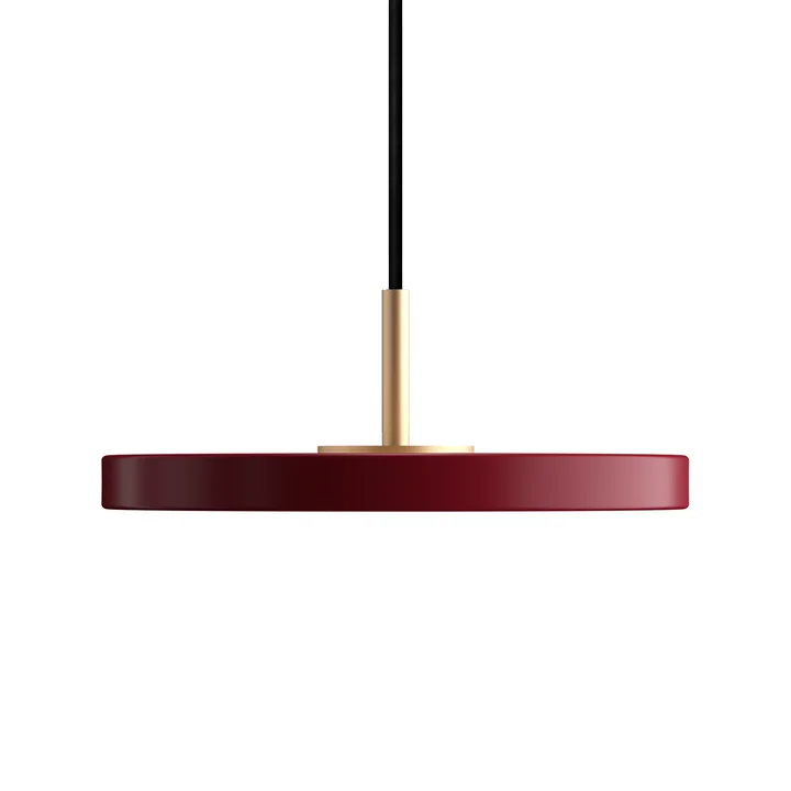 Asteria Micro Suspension à LED en laiton / ruby red de Umage