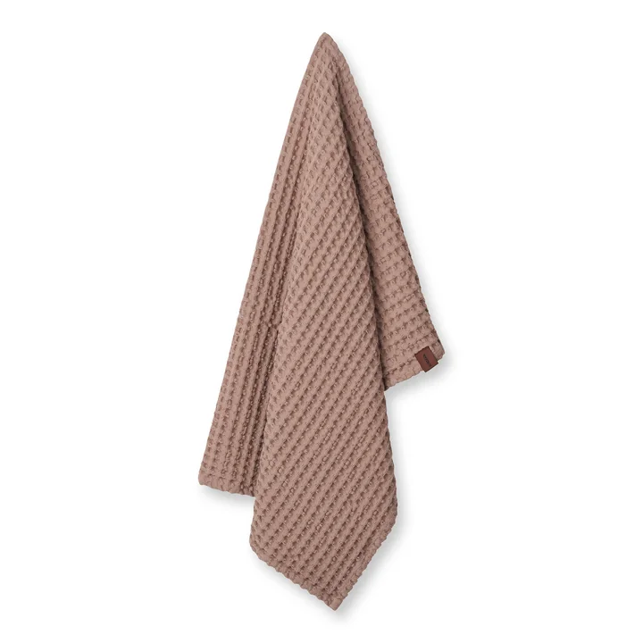 Serviette à structure gaufrée, 55 x 80 cm, latte de Humdakin