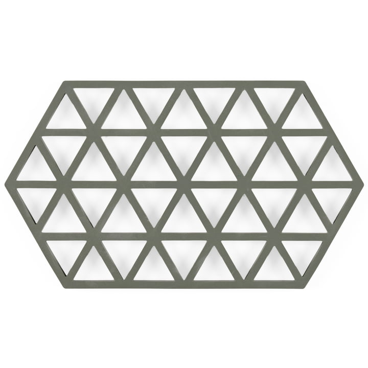 Zone Denmark - Triangle Dessous de verre, 24 x 14 cm, olive taupe