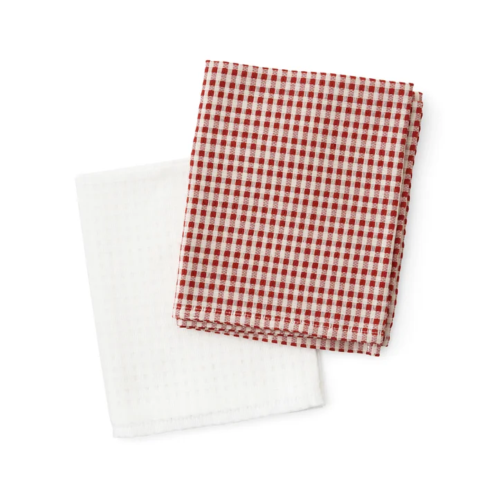 Troides Torchon 40 x 67 cm, burnt sienna (lot de 2) de Audo