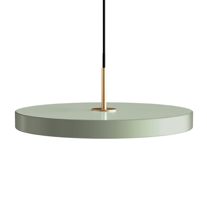 Le site Asteria Suspension LED de Umage , laiton / nuance olive