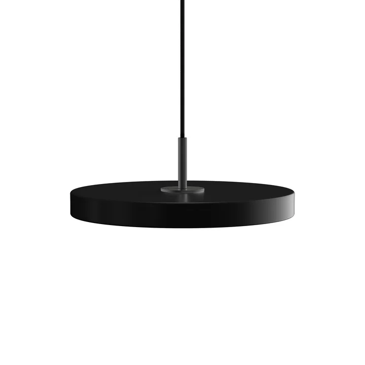 La lampe LED suspendue Asteria Mini de Umage en noir / noir