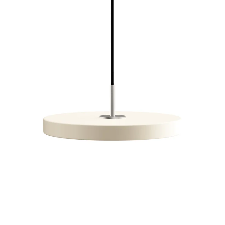 Le luminaire suspendu à LED Asteria Mini de Umage en acier / pearl