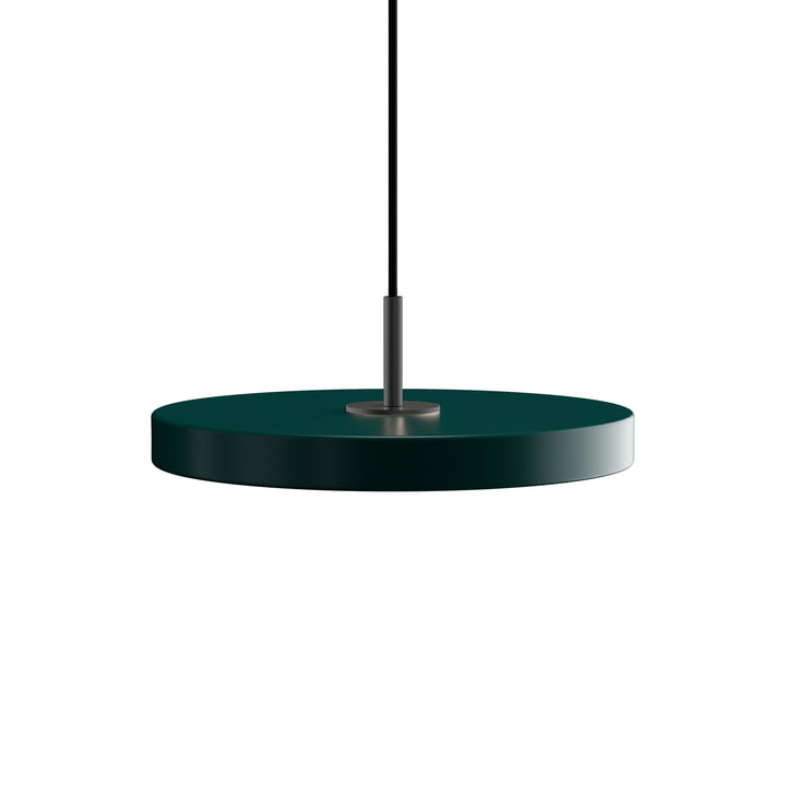 Le Asteria Mini lampe LED suspendue de Umage en noir / forest green