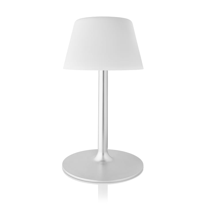 SunLight Lounge Lampe de table de jardin LED de Eva Solo en couleur blanche