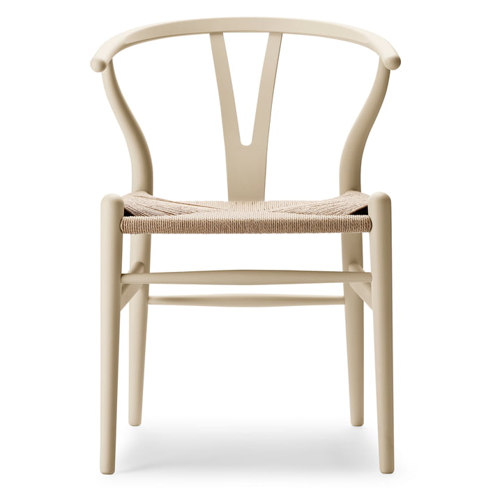 CH24 Wishbone Chair, soft barley / tressage naturel de Carl Hansen