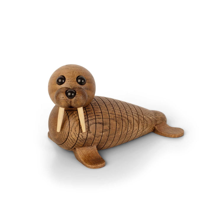 Figurine de morse en bois de Spring Copenhagen dans la version Wally