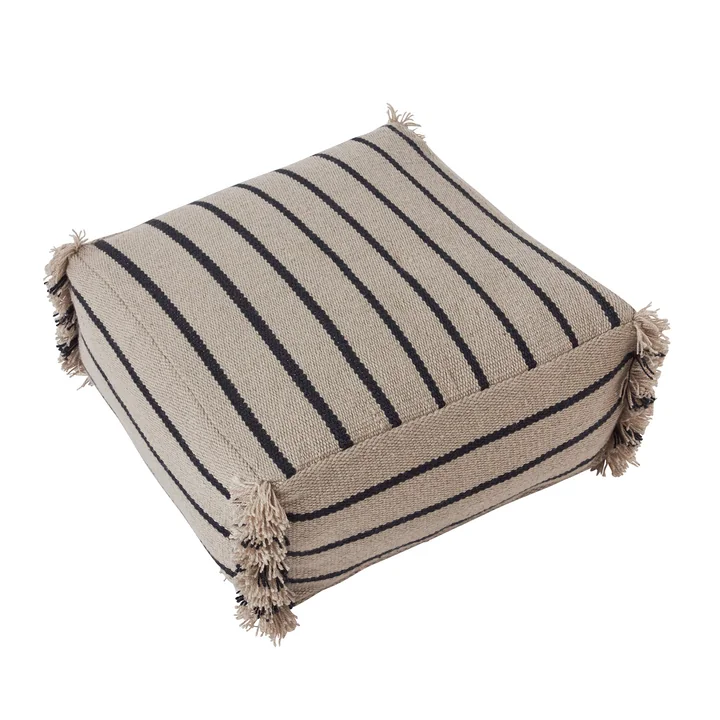 Lina Pouf recyclé 62 x 62 cm de OYOY in clay