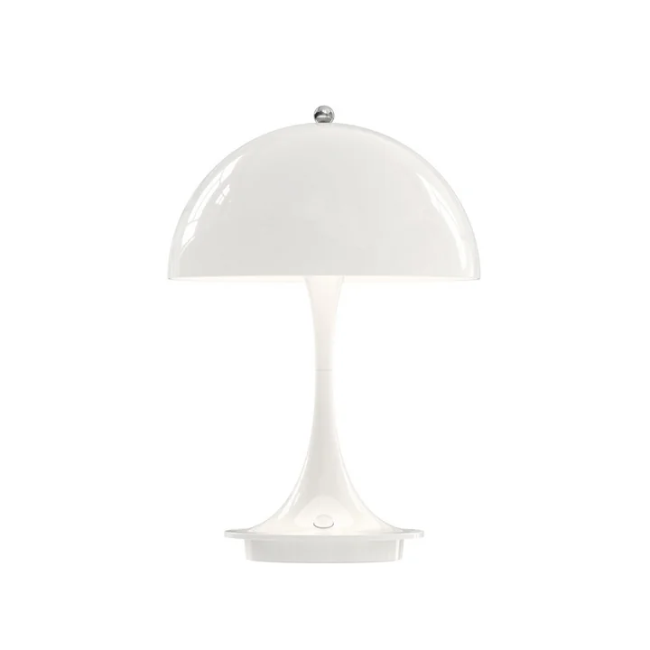 Louis Poulsen - Panthella Portable Lampe de table LED rechargeable, blanc opale
