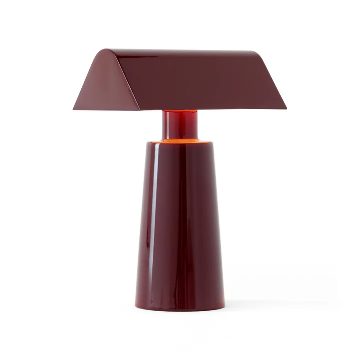 Caret MF1 Lampe à accu, dark burgundy de & Tradition