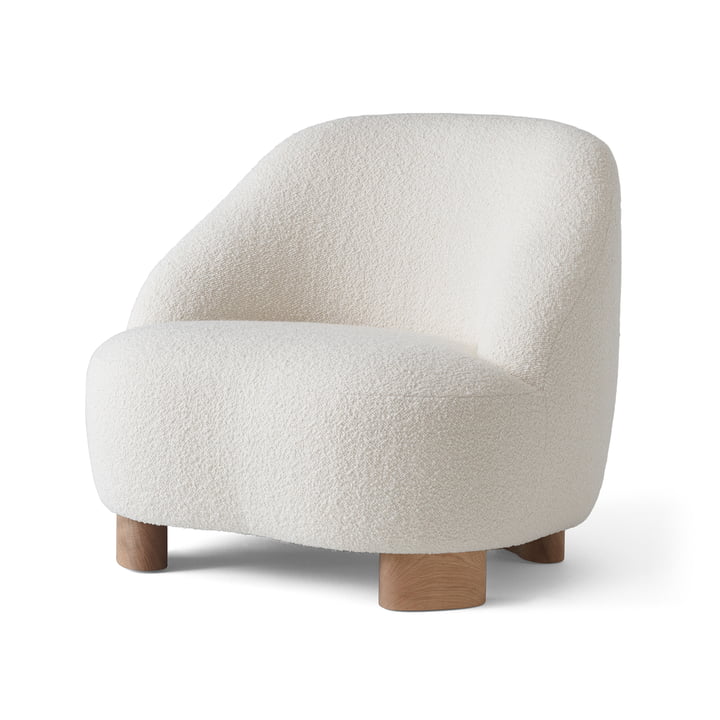 Margas LC1 Lounge Chair, Chêne huilé / ivoire (Karakorum 001) de & Tradition