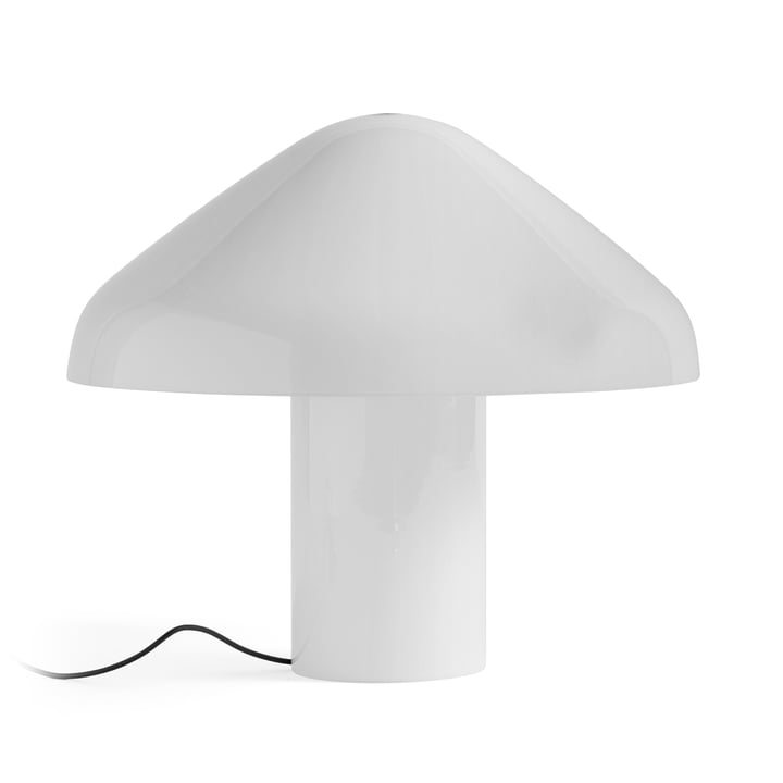 Pao lampe de table en verre de Hay dans la couleur blanche