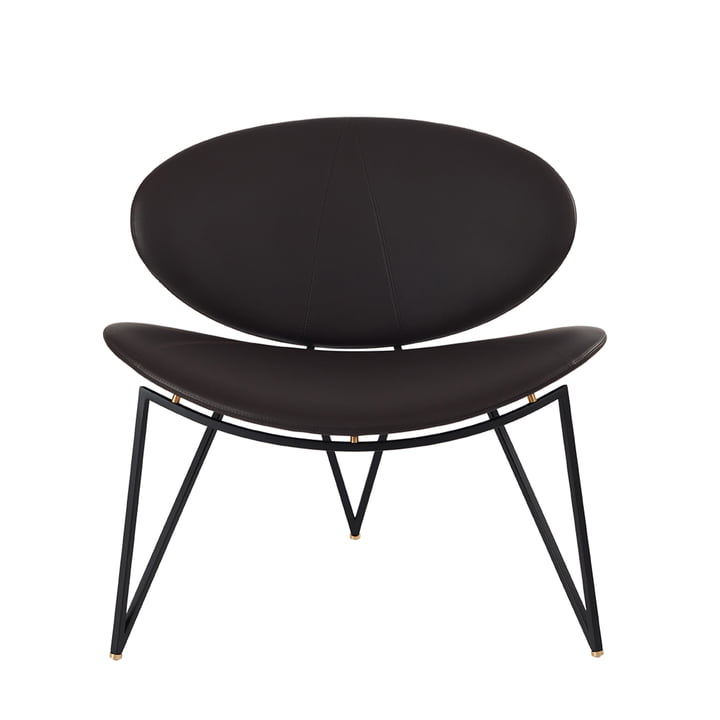 Semper Lounge Chair de AYTM dans la version de couleur noir / brun java