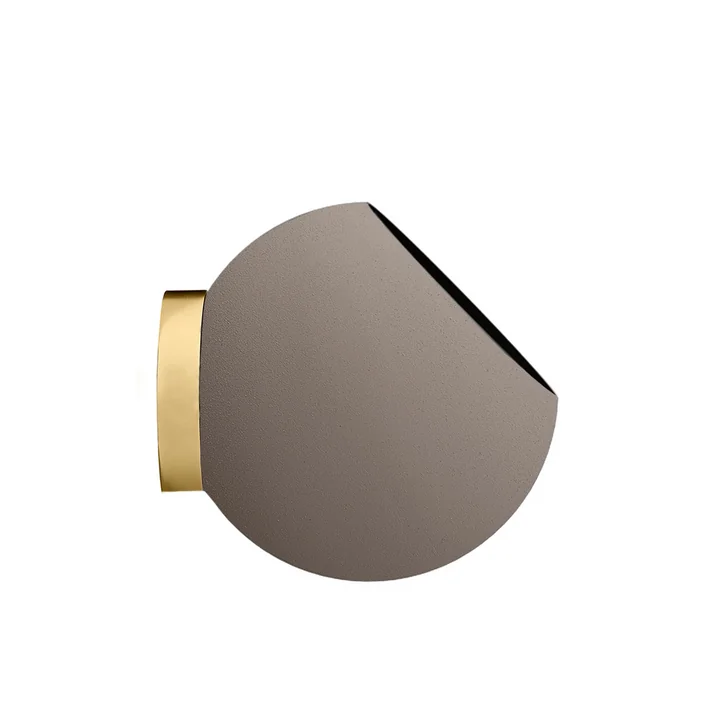 Globe Pot de fleurs mural de AYTM en couleur taupe