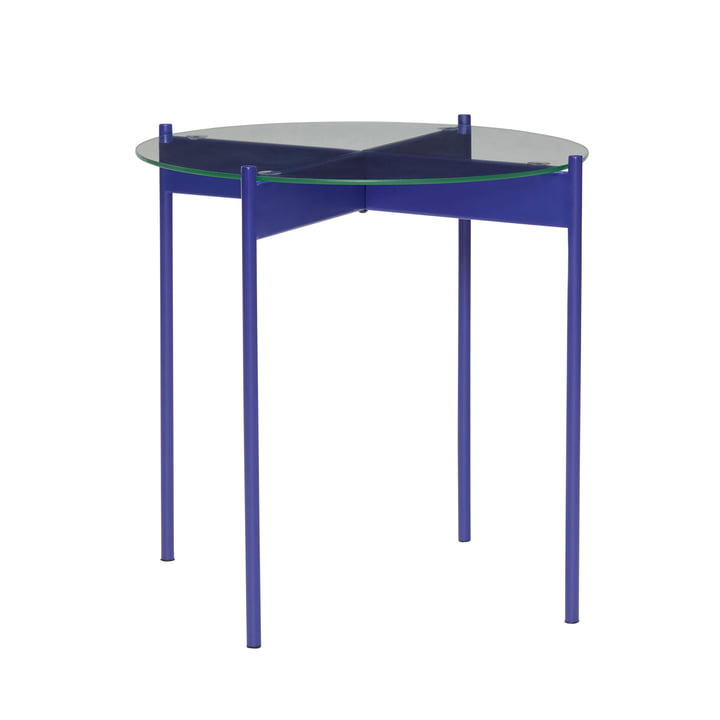 Beam Table d'appoint de Hübsch Interior en bleu