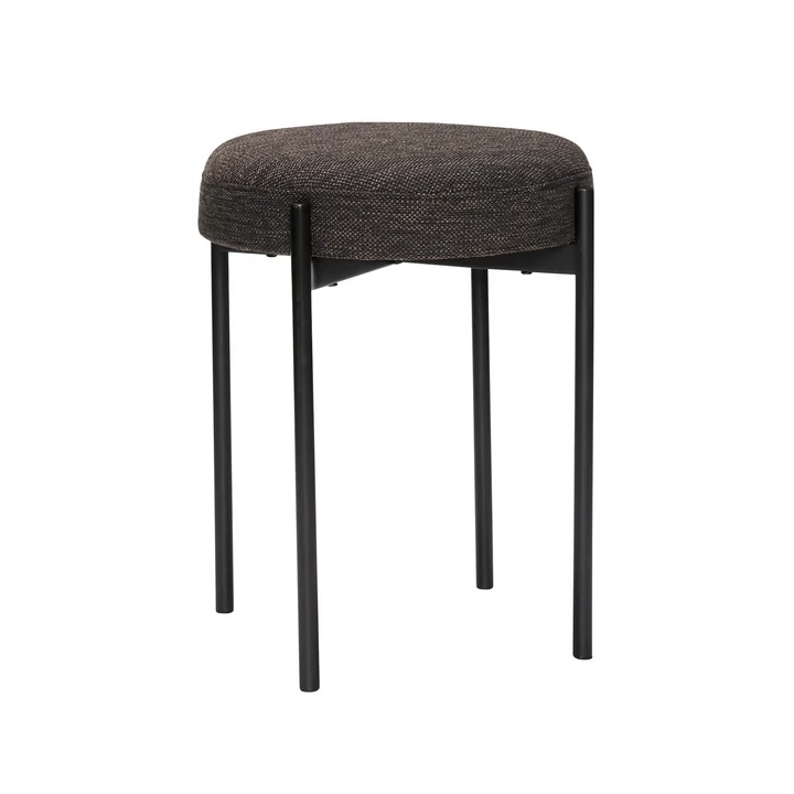 Silo Tabouret de Hübsch Interior en couleur noir