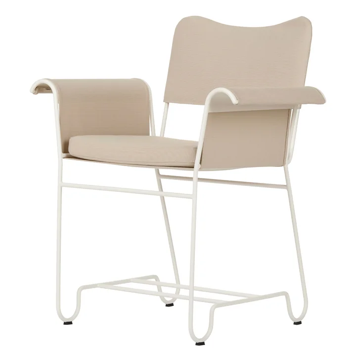 Tropique Outdoor Dining Chair, blanc / Udine Limonata 12 de Gubi