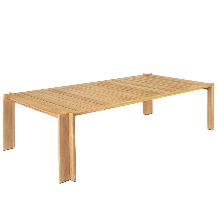 Atmosfera Dining Table Outdoor, 105 x 281 cm, teck de Gubi