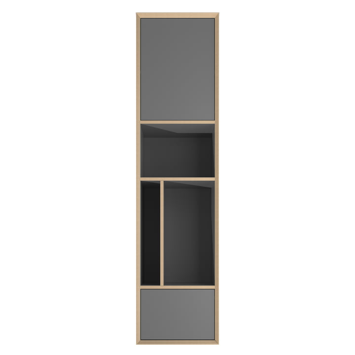 Vertiko Vertical Etagère, One, CPL anthracite / bouleau de Müller Small Living