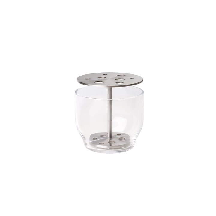 Ikebana Vase Small, acier inoxydable / verre de Fritz Hansen