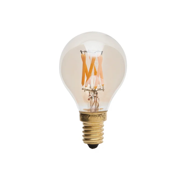 Tala - Ampoule LED Pluton E14 3W, Ø 4,5 cm, jaune transparent